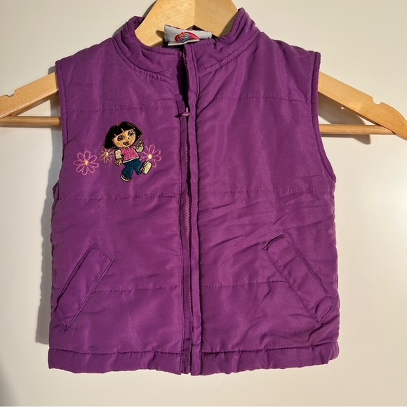 Dora the Explorer Purple Vest Kids Size 2 - Picture 1 of 6